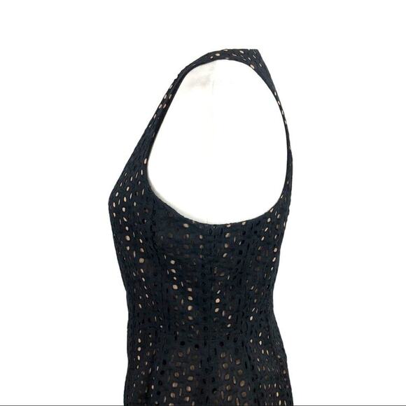 BCBGMaxAzria Guilianna Tulip Black Eyelet Lace Mini Dress 6 - Picture 7 of 15